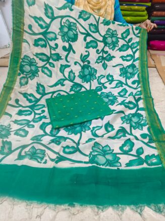 Traditional Royal Kalamkari Nizam Border Dupatta & Top with Premium Finish | Rexona