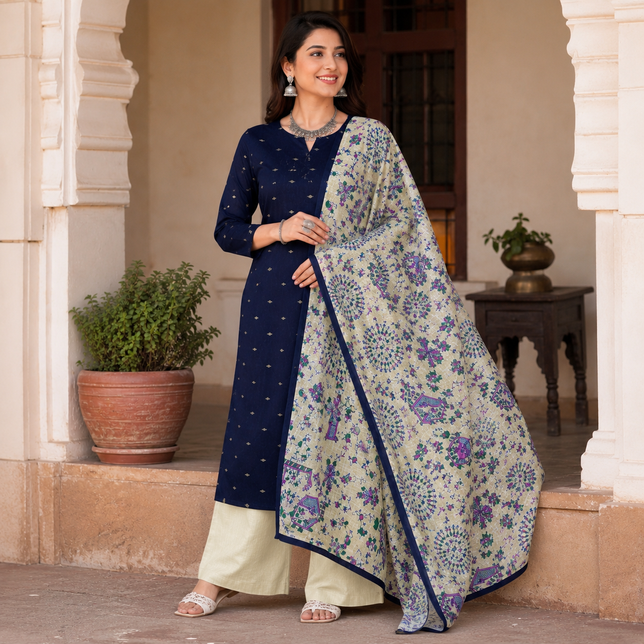 Raw silk Madhubani Collections