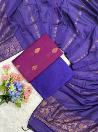 ✨ Neelambari Collections – 3 Piece Set ✨ | MEJENTA WITH VIOLET