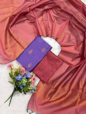 ✨ Neelambari Collections – 3 Piece Set ✨ | LAVENDER WITH PEACH
