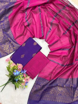 ✨ Neelambari Collections – 3 Piece Set ✨ | VIOLET WITH PINK